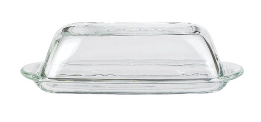 Anchor Hocking Clear Glass Butter Dish (Pack of 4)