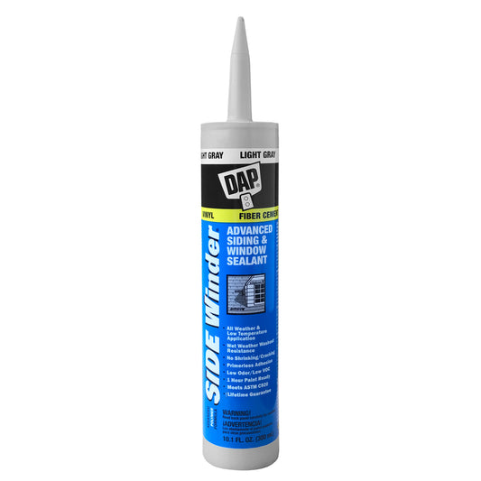 DAP Sidewinder Light Gray Polymer Advanced Polymer Waterproof Sealant 10.1 oz