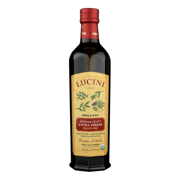 Lucini Italia Olive Oil - Organic - X-Virgin - Large - Case of 6 - 16.9 fl oz