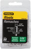 Stanley 5/32 in. D X 1/2 in. Aluminum Rivets Silver 50 pc