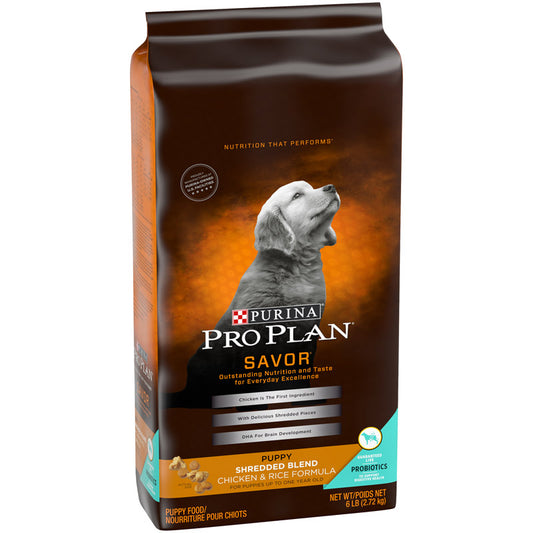 Purina Pro Plan Savor Chicken and Rice Dry Dog Food 6 lb.