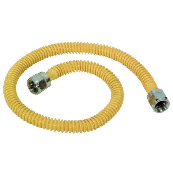 Conector de gas de acero inoxidable de 10 in con abocinamiento de 3/4 in x 1/4 in de diámetro ProCoat de Brasscraft