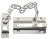 Ultra Hardware 2 in. H X 5 in. L Satin Nickel Steel Chain Door Guard