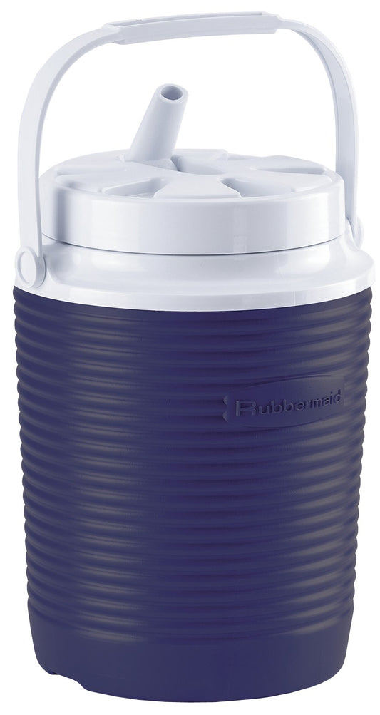 Rubbermaid Blue Stain and Odor Resistant Victory Thermal Jug Water Coolers 1 gal. with Bail Handle