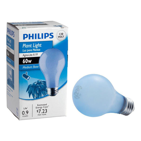 Philips Agro-Lite 60 watts A19 Specialty Incandescent Bulb E26 (Medium) Bright White 1 pk (Pack of 12)
