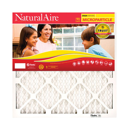 AAF Flanders NaturalAire 14 in. W x 25 in. H x 1 in. D Polyester Pleated Air Filter (Pack of 6)