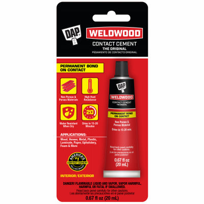Weldwood Contact Cement, Squeeze Tube, 20-ml.