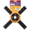 Down Under Decksaver Black Plastic Planter Trivet 1 H x 12 W x 12 D in. for Indoor/Outdoor