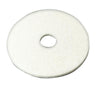 3M 24 in. Dia. Non-Woven Natural/Polyester Fiber Floor Polishing Pad White (Pack of 5)