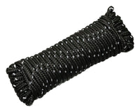 YakGear  3/16 in. Dia. x 30 ft. L Black  Braided  Nylon  Rope