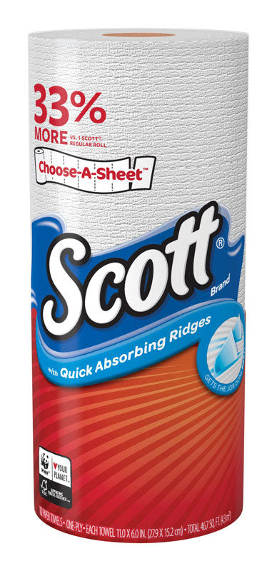 Scott Choose-A-Sheet Paper Towels 102 sheet 1 ply 24 pk (Pack of 24)