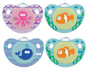 Chupete ortodóntico Nuk 62826, tamaño 6-18 meses, diseño lindo como un botón, varios estilos, paquete de 2
