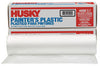 Husky Clear High Density Plastic Super Strong Multi-Purpose Sheeting 0.31 mil. Thick x 12 W x 400 L ft.