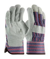 MCR Safety L Leather Palm Gray Gloves