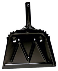 Heavy Duty Dust Pan, Black, Metal, 12-In.