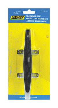 Seachoice  Chrome-Plated  Stainless Steel  6 in. L Hollow Base Cleat  1 pk