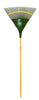 Flexrake 65 in. 29 Tine Poly Rake Wood Handle