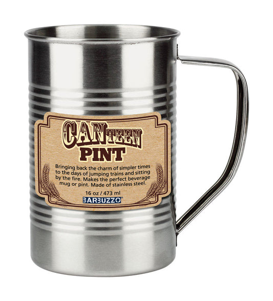 Barbuzzo  CANteen Pint  Cup  Stainless Steel  1 pk