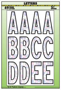 Hy-Ko 3 in. Silver Vinyl Letter Set A-Z Self-Adhesive 1 pk (Pack of 5)