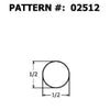 Alexandria Moulding Round Hardwood Dowel 1/2 in. Dia. x 36 in. L Purple (Pack of 20)