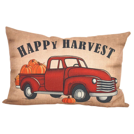 Celebrations Happy Harvest Truck Pillow Fall Decoration 11.61 in. H x 17.72 in. W 1 pk (Pack of 6)