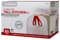 Tall Kitchen Trash Bags, 13-Gals., 85-Ct.