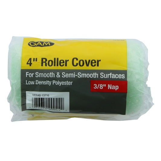 Gam RC00044 4" X 3/8" Polyester Mini Roller Cover (Pack of 24)