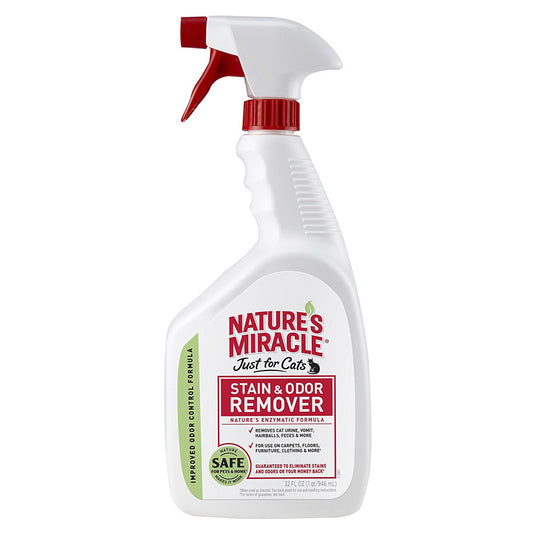Nature's Miracle Cat Odor/Stain Remover 32 oz. (Pack of 4)