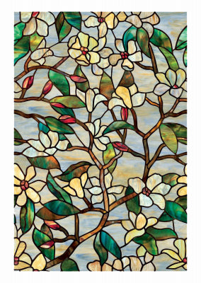 Artscape Multicolored Summer Magnolia Window Film 24 in. x 36 in.