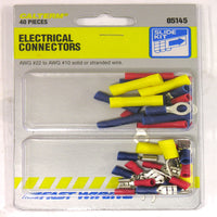 Calterm 22-10 AWG Insulated Terminal and Connector Kit Assorted 40 pc