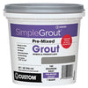 Pre-Mixed Grout, Delorean Gray, Qt.