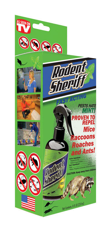 Rodent Sheriff Handcrafted Indoor/Outdoor Non-Toxic Animal Repellent Spray 8 oz.