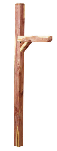 Gibraltar Mailboxes 74 in. Natural Red Cedar Mailbox Post