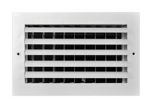 Tru Aire 6 in. H x 12 in. W 1-Way White Aluminum Wall/Ceiling Register