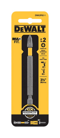 DeWalt Max Fit Phillips #2  S X 3-1/2 in. L Power Bit S2 Tool Steel 1 pc (Pack of 5)