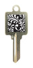 Hy-Ko Black and White Swirl House/Office Key Blank SC1 - KL0 Single sided (Pack of 5)