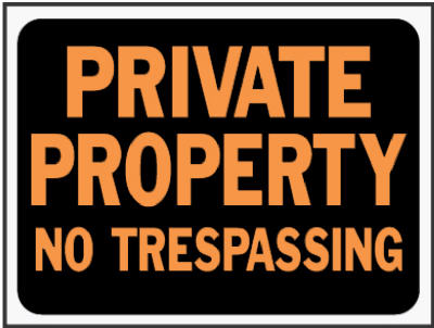 Hy-Ko English Private Property - No Trespassing Sign Plastic 9 in. H x 12 in. W (Pack of 10)