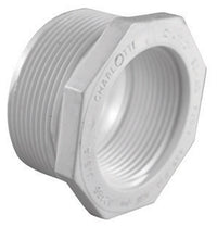 Casquillo reductor de PVC Charlotte Pipe Schedule 40 de 1-1/2 pulg. MPT x 1 pulg. de diámetro FPT