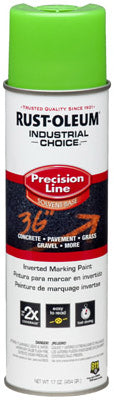 Industrial Choice Precision Line Marking Paint, Fluorescent Green, 17-oz.