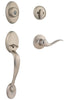 Kwikset SmartKey Chelsea Satin Nickel Handleset Right or Left Handed