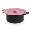 Charles Viancin 11 in. W Pink Silicone Raspberry Lid
