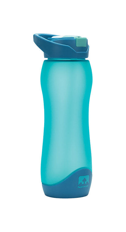 Nathan Blue Radiance Tritan BPA-Free Flipstream Frosted Water Bottle 25 oz.