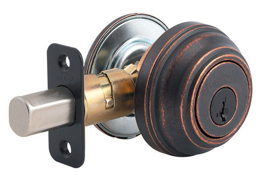 Kwikset Signature Series 99800-092 Rustic Bronze SmartKey™ Single Cylinder Deadbolt