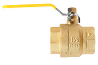 Mueller  1-1/4 in. Brass  Threaded  Ball Valve