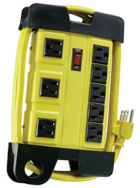 Coleman Cable 04655-88-06 8-Outlet 75 Joules HD Metal Housing Workshop Power Strip                                                                    