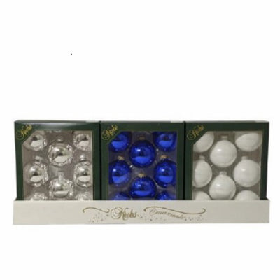 Solid 8PK GLS Ornaments (Pack of 12)