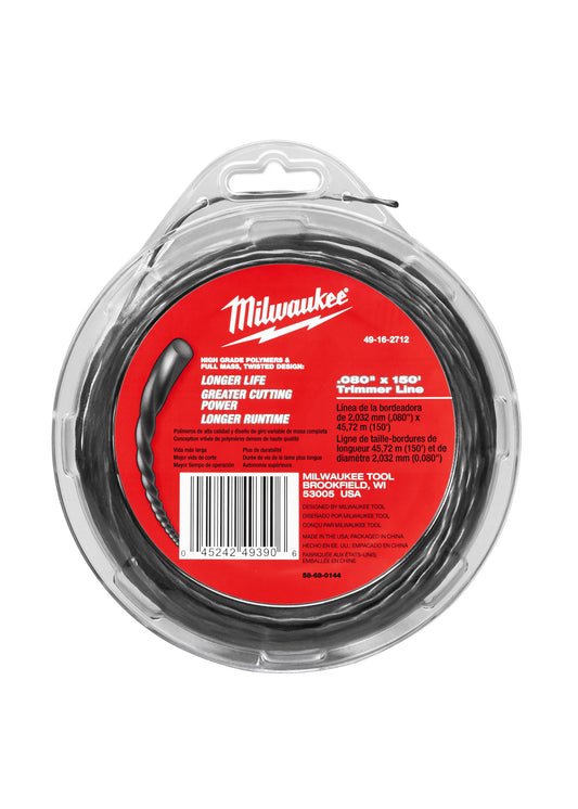 Milwaukee  Professional Grade  .080 in. Dia. x 150 ft. L Trimmer Line