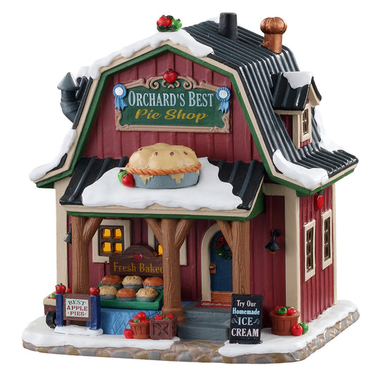 Lemax Multicolored Orchard's Best Pie Shop Christmas Village 6.5 in.