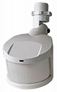 All-Pro Motion-Sensing 180 deg. Fluorescent White Outdoor Floodlight Hardwired