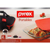 Pyrex Bake Set Black/Red 4 pc